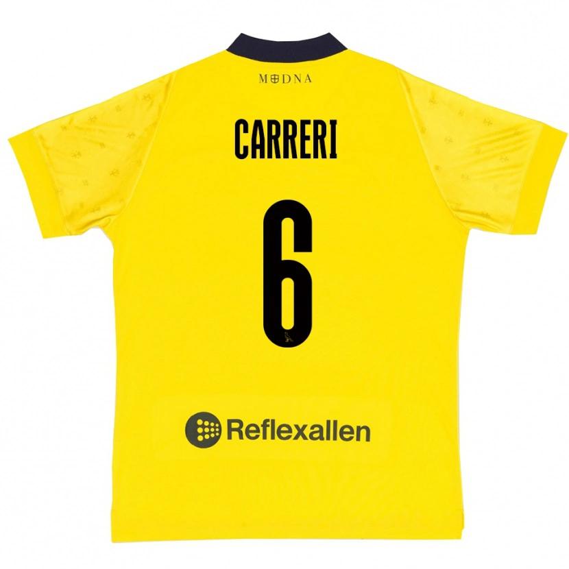 Danxen Homem Camisola Carlo Carreri #6 Amarelo Marinho Principal 2025/26 Camisa Brasil