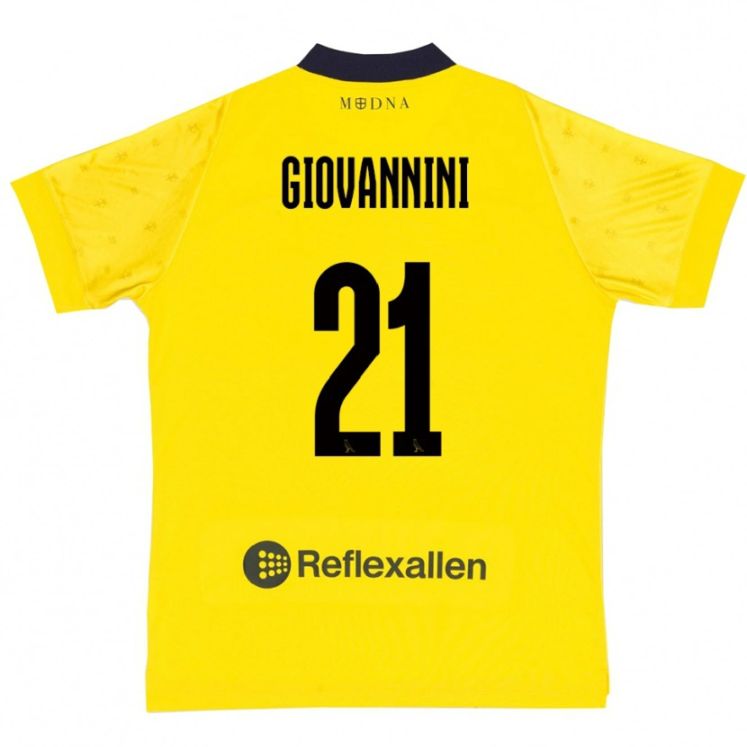 Danxen Homem Camisola Romeo Giovannini #21 Amarelo Marinho Principal 2025/26 Camisa Brasil
