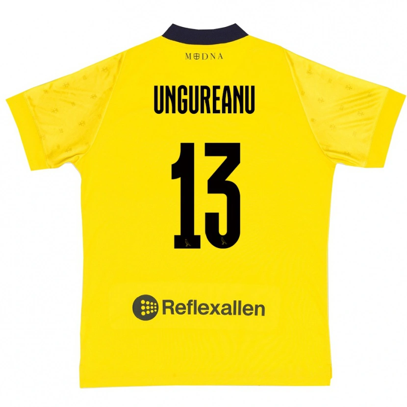 Danxen Homem Camisola Eduard Ungureanu #13 Amarelo Marinho Principal 2025/26 Camisa Brasil