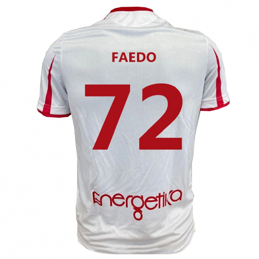 Danxen Homem Camisola Carlo Faedo #72 Branco Vermelho Principal 2025/26 Camisa Brasil