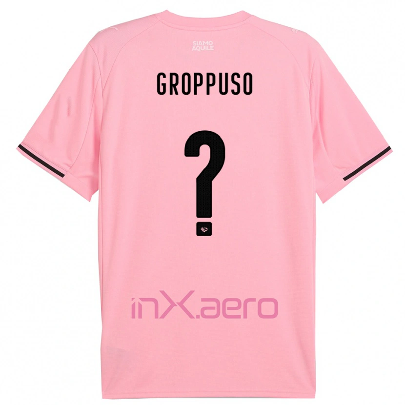 Danxen Homem Camisola Gabriele Groppuso #0 Rosa Preto Principal 2025/26 Camisa Brasil