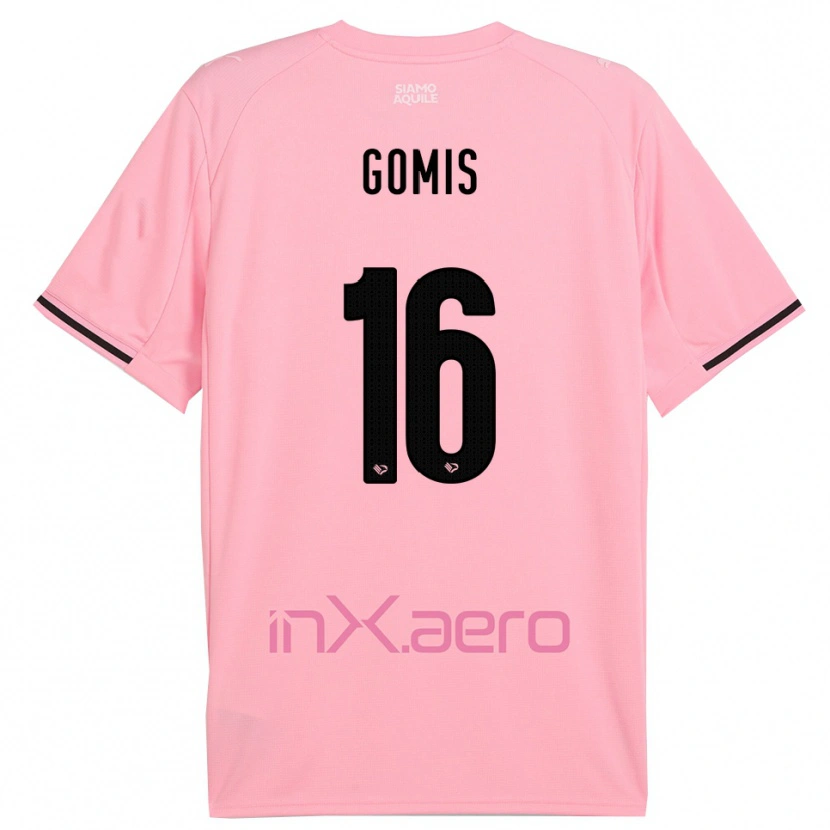 Danxen Homem Camisola Alfred Gomis #16 Rosa Preto Principal 2025/26 Camisa Brasil