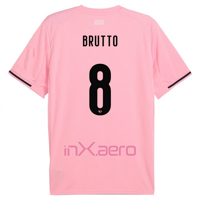 Danxen Homem Camisola Valerio Brutto #8 Rosa Preto Principal 2025/26 Camisa Brasil