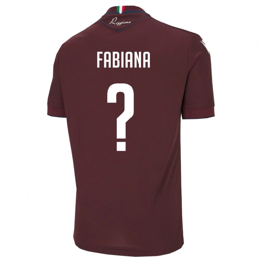 Danxen Homem Camisola Bazzani Fabiana #0 Borgonha Branco Principal 2025/26 Camisa Brasil