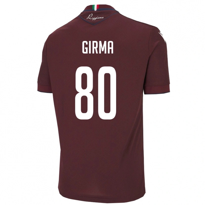 Danxen Homem Camisola Natan Girma #80 Borgonha Branco Principal 2025/26 Camisa Brasil