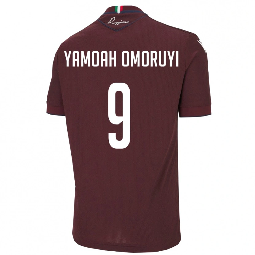 Danxen Homem Camisola Jeremiah Yamoah Omoruyi #9 Borgonha Branco Principal 2025/26 Camisa Brasil