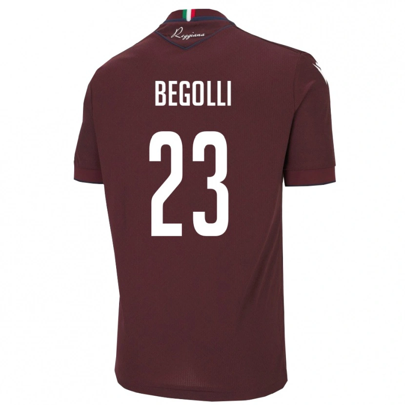 Danxen Homem Camisola Leo Begolli #23 Borgonha Branco Principal 2025/26 Camisa Brasil