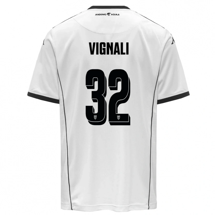 Danxen Homem Camisola Luca Vignali #32 Branco Preto Principal 2025/26 Camisa Brasil