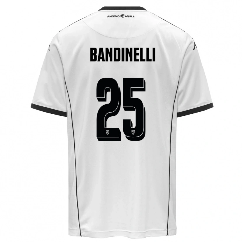 Danxen Homem Camisola Filippo Bandinelli #25 Branco Preto Principal 2025/26 Camisa Brasil