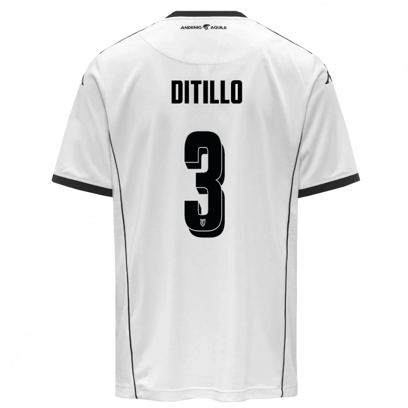Danxen Homem Camisola Luigi Ditillo #3 Branco Preto Principal 2025/26 Camisa Brasil
