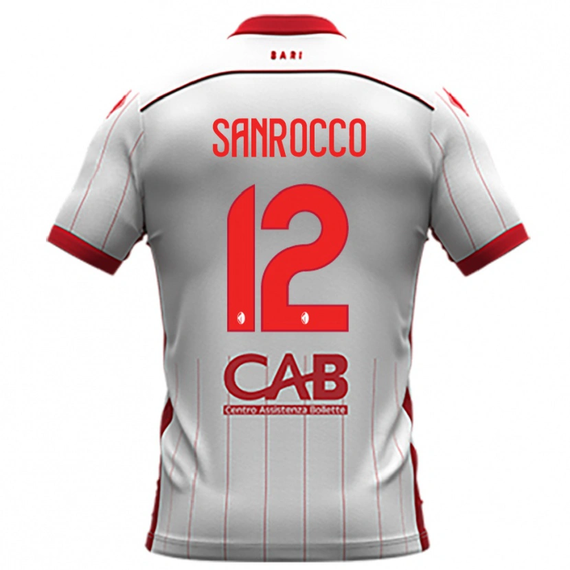 Danxen Homem Camisola Michele Sanrocco #12 Branco Vermelho Principal 2025/26 Camisa Brasil