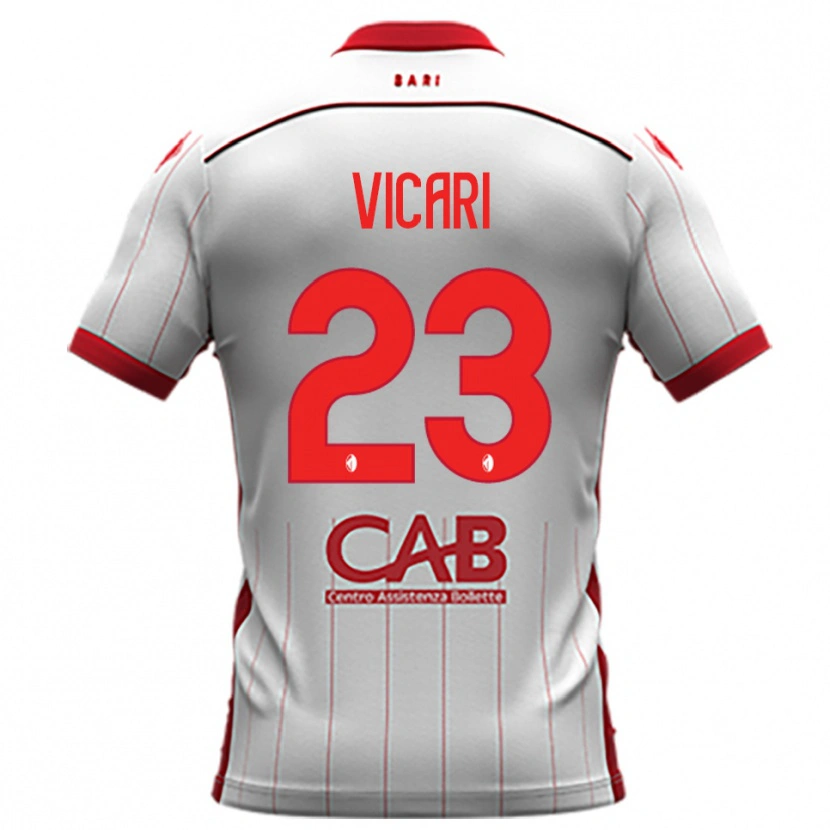 Danxen Homem Camisola Francesco Vicari #23 Branco Vermelho Principal 2025/26 Camisa Brasil