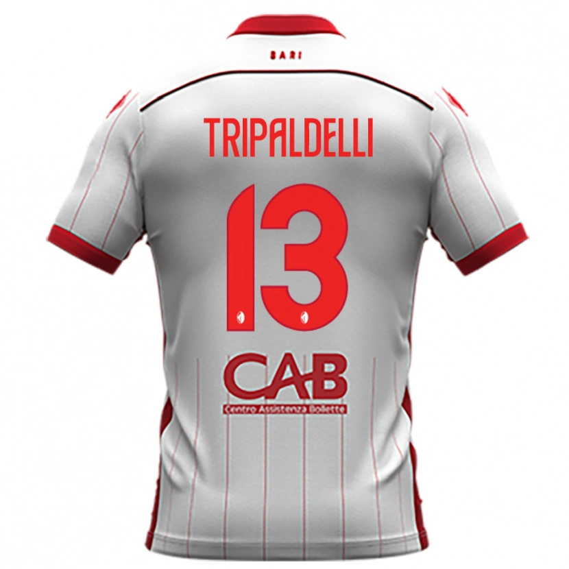 Danxen Homem Camisola Alessandro Tripaldelli #13 Branco Vermelho Principal 2025/26 Camisa Brasil