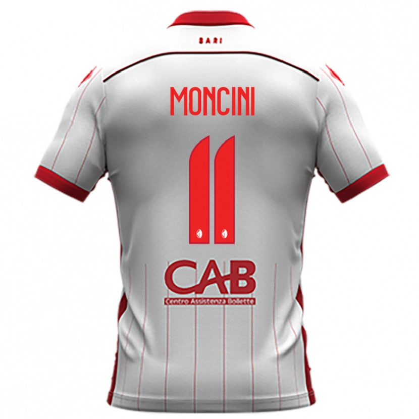 Danxen Homem Camisola Gabriele Moncini #11 Branco Vermelho Principal 2025/26 Camisa Brasil