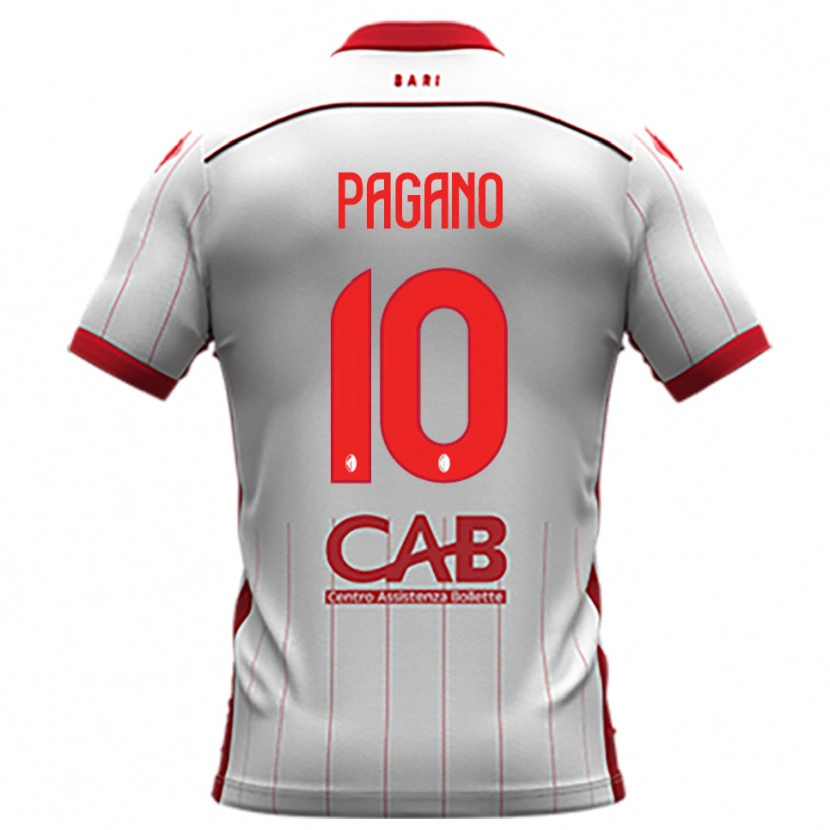 Danxen Homem Camisola Riccardo Pagano #10 Branco Vermelho Principal 2025/26 Camisa Brasil