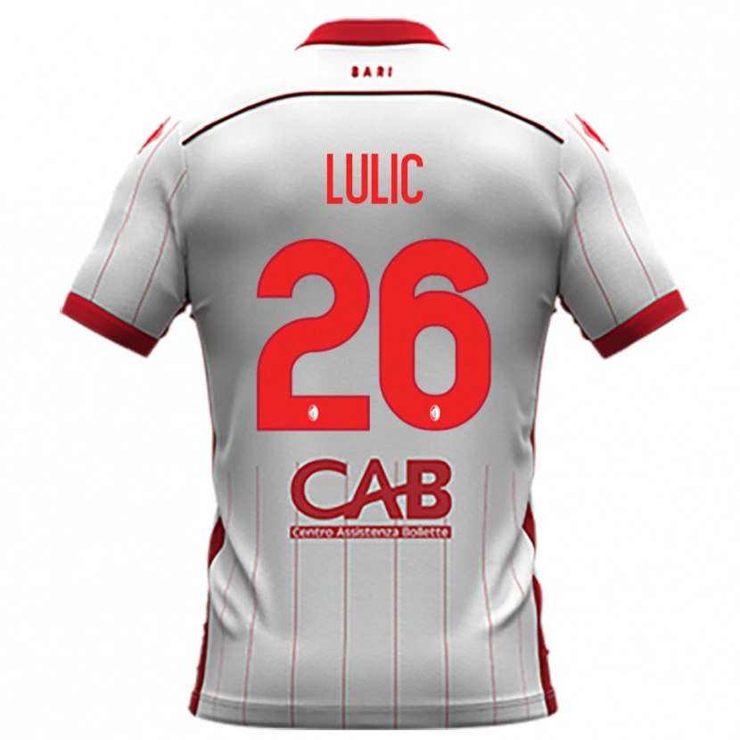 Danxen Homem Camisola Karlo Lulic #26 Branco Vermelho Principal 2025/26 Camisa Brasil