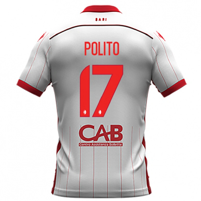 Danxen Homem Camisola Fabio Polito #17 Branco Vermelho Principal 2025/26 Camisa Brasil