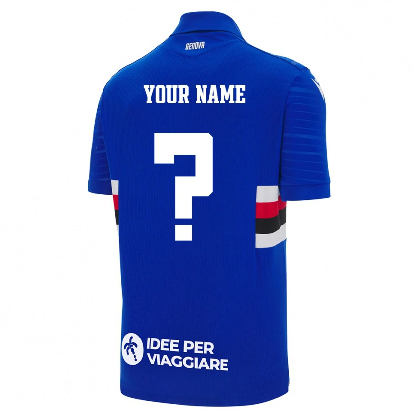 Danxen Homem Camisola Seu Nome #0 Azul Branco Principal 2025/26 Camisa Brasil