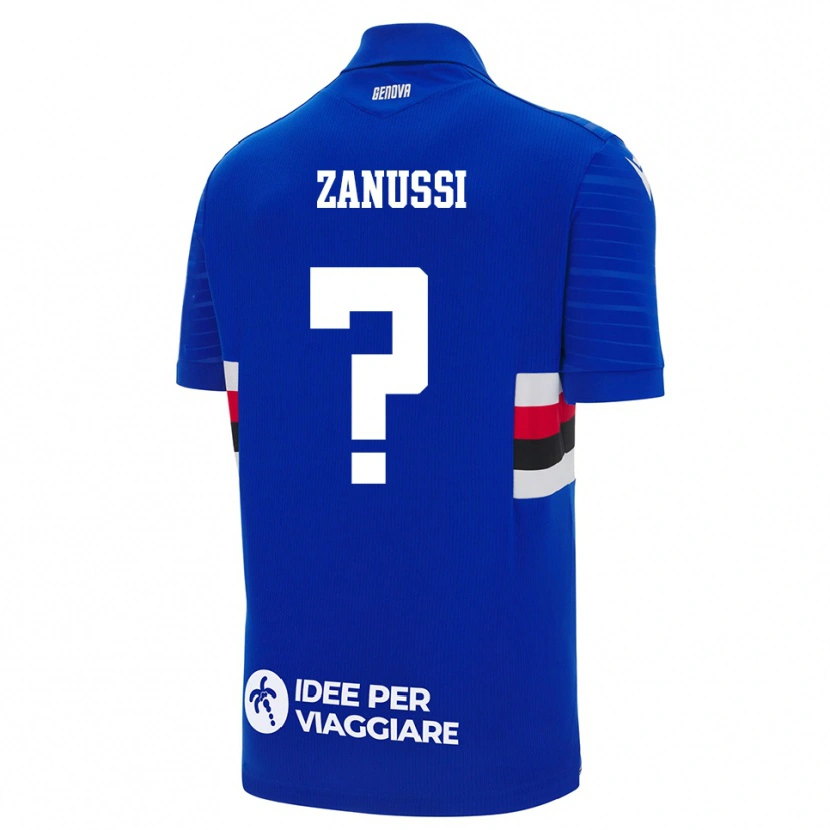 Danxen Homem Camisola Hashley Zanussi #0 Azul Branco Principal 2025/26 Camisa Brasil