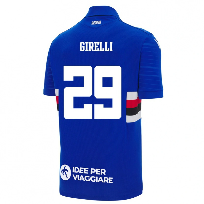 Danxen Homem Camisola Stefano Girelli #29 Azul Branco Principal 2025/26 Camisa Brasil