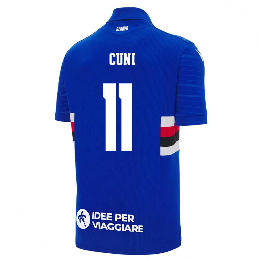 Danxen Homem Camisola Marvin Cuni #11 Azul Branco Principal 2025/26 Camisa Brasil