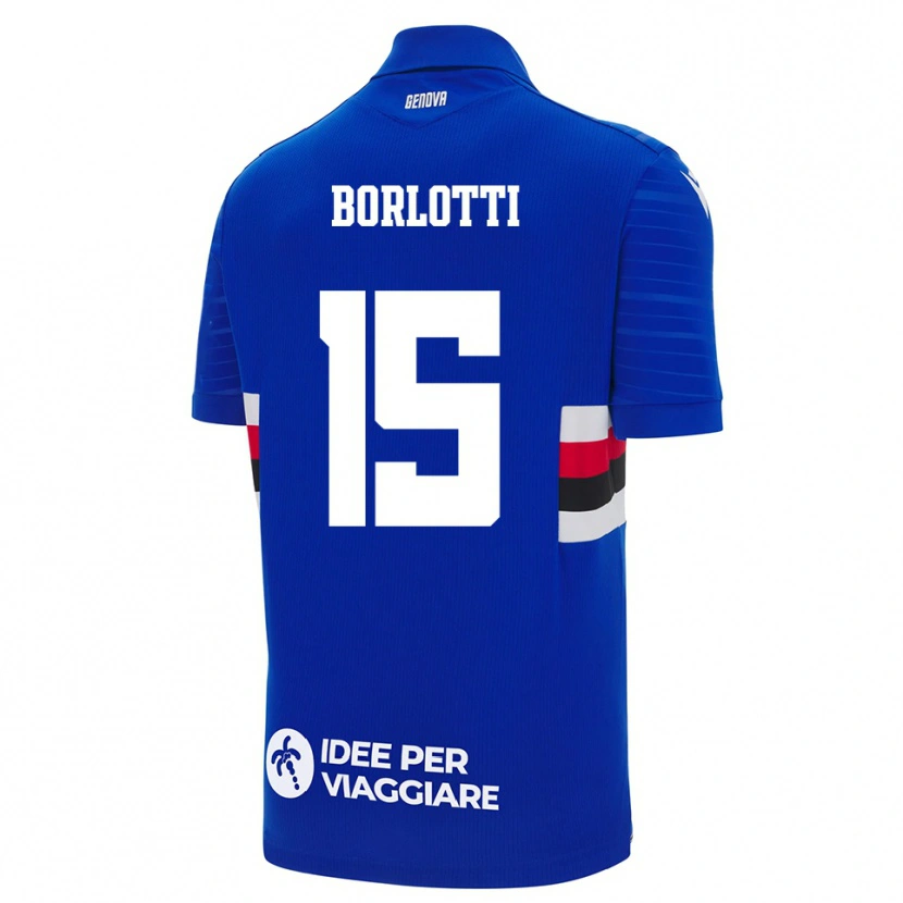 Danxen Homem Camisola Lorenzo Borlotti #15 Azul Branco Principal 2025/26 Camisa Brasil