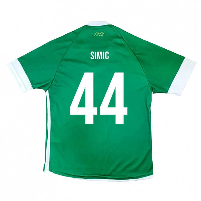 Danxen Homem Camisola Lorenco Simic #44 Verde Branco Principal 2025/26 Camisa Brasil