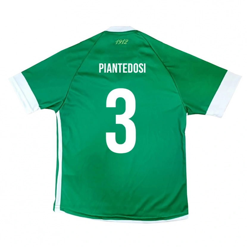 Danxen Homem Camisola Alessio Piantedosi #3 Verde Branco Principal 2025/26 Camisa Brasil