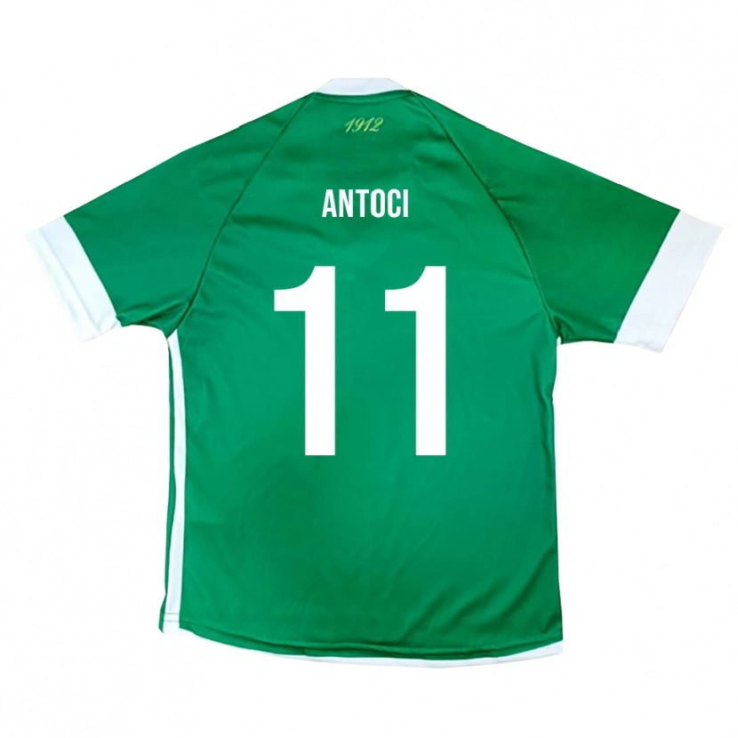 Danxen Homem Camisola Matteo Antoci #11 Verde Branco Principal 2025/26 Camisa Brasil
