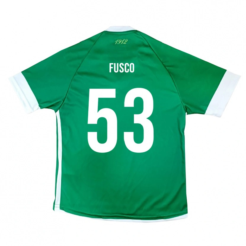 Danxen Homem Camisola Salvatore Fusco #53 Verde Branco Principal 2025/26 Camisa Brasil