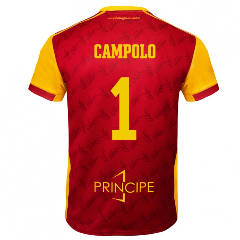 Danxen Homem Camisola Alessandro Campolo #1 Amarelo Vermelho Principal 2025/26 Camisa Brasil