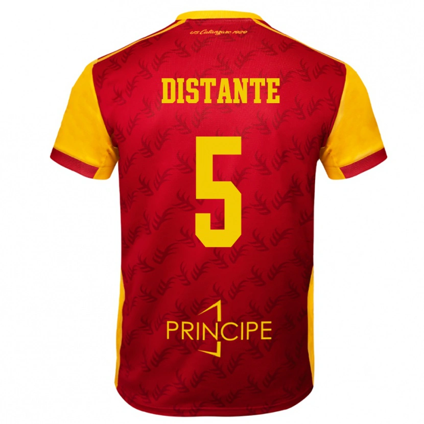 Danxen Homem Camisola Marco Distante #5 Amarelo Vermelho Principal 2025/26 Camisa Brasil