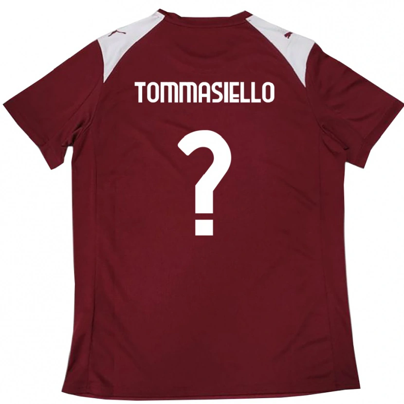 Danxen Homem Camisola Francesco Tommasiello #0 Borgonha Branco Principal 2025/26 Camisa Brasil