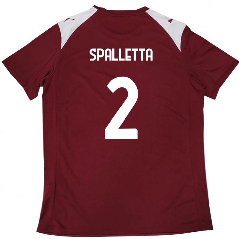 Danxen Homem Camisola Emanuele Spalletta #2 Borgonha Branco Principal 2025/26 Camisa Brasil