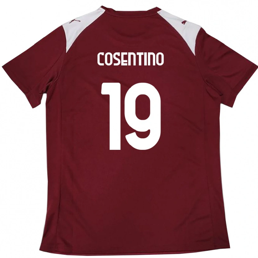 Danxen Homem Camisola Aldo Cosentino #19 Borgonha Branco Principal 2025/26 Camisa Brasil