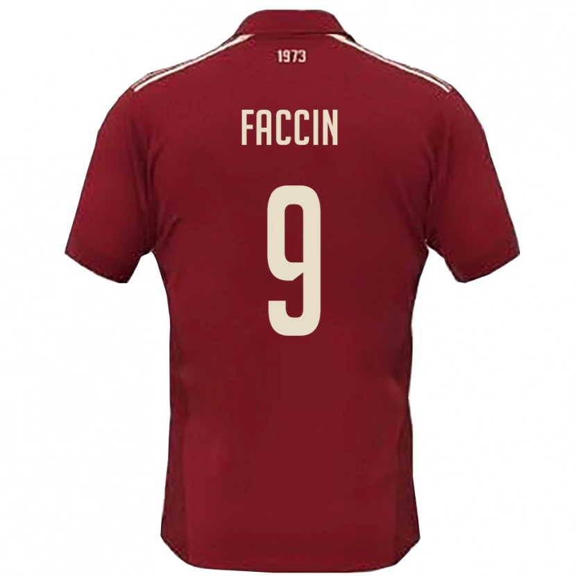Danxen Homem Camisola Nicola Faccin #9 Borgonha Branco Principal 2025/26 Camisa Brasil