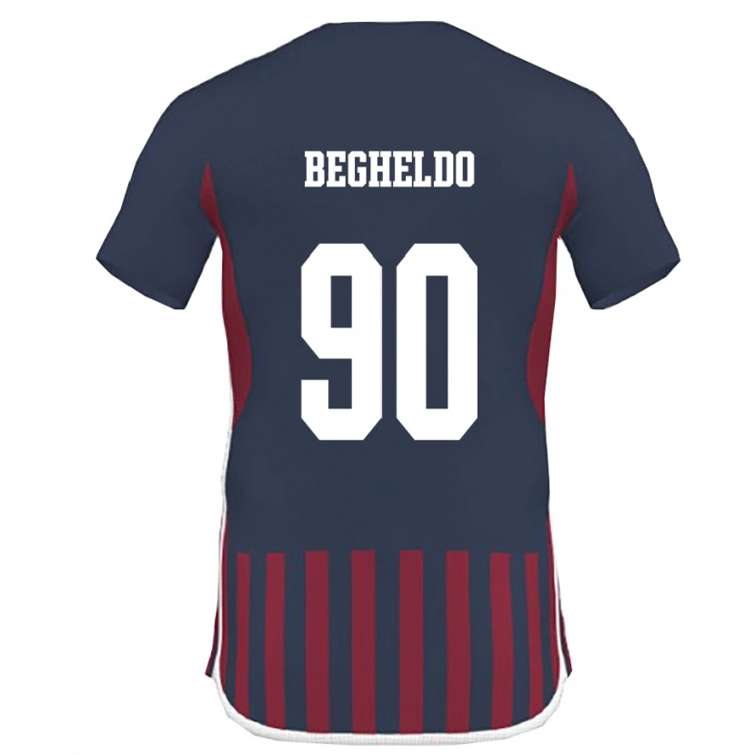 Danxen Homem Camisola Gianmarco Begheldo #90 Marinho Vermelho Principal 2025/26 Camisa Brasil