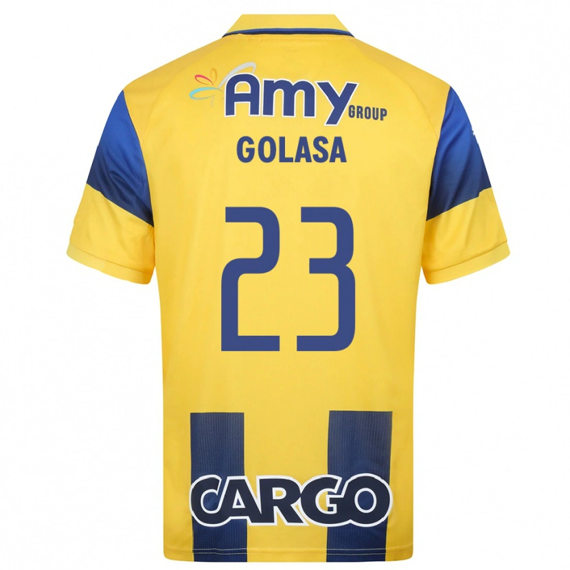 Danxen Homem Camisola Eyal Golasa #23 Amarelo Marinho Principal 2025/26 Camisa Brasil