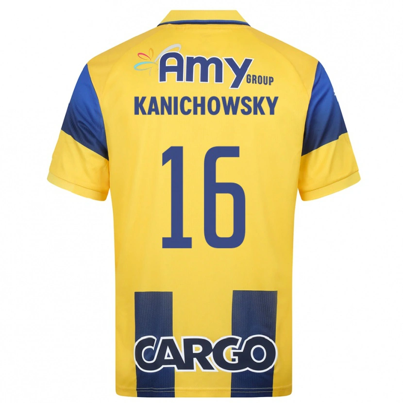 Danxen Homem Camisola Gabi Kanichowsky #16 Amarelo Marinho Principal 2025/26 Camisa Brasil