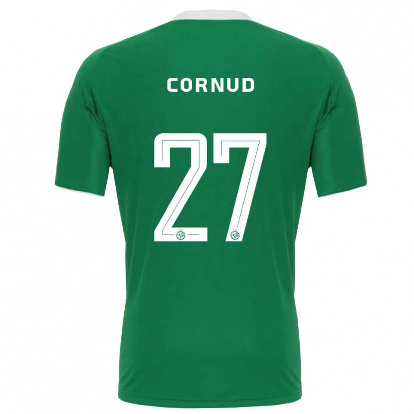 Danxen Homem Camisola Pierre Cornud #27 Verde Branco Principal 2025/26 Camisa Brasil