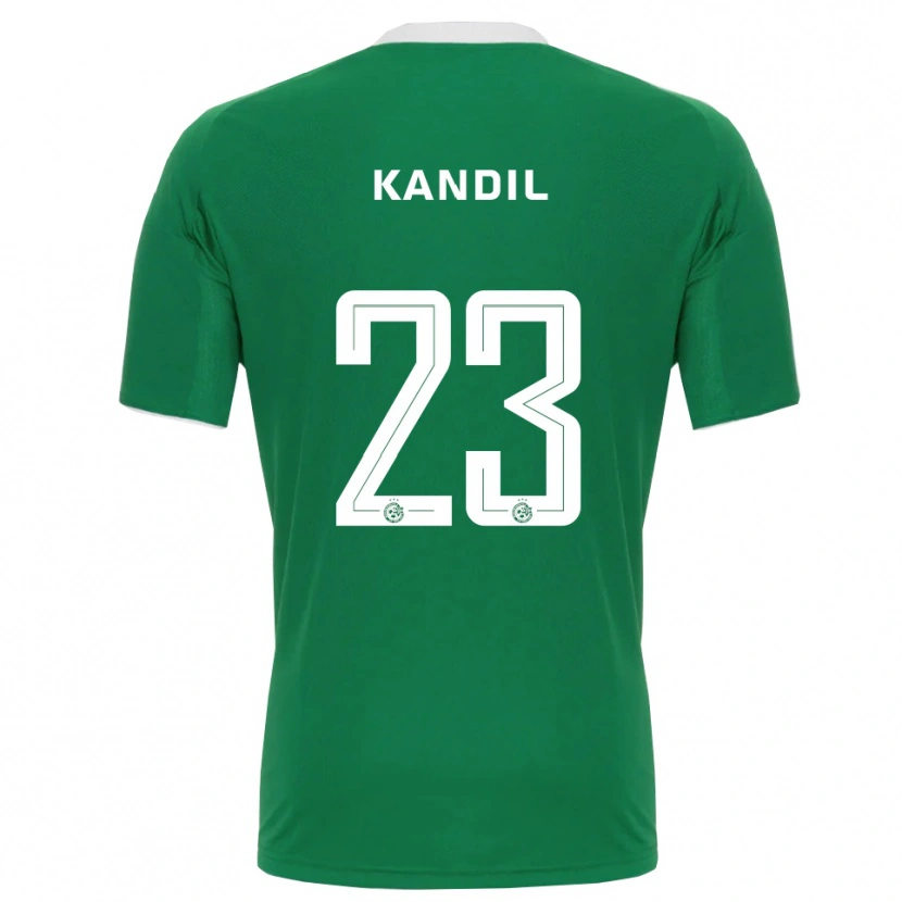 Danxen Homem Camisola Maor Kandil #23 Verde Branco Principal 2025/26 Camisa Brasil