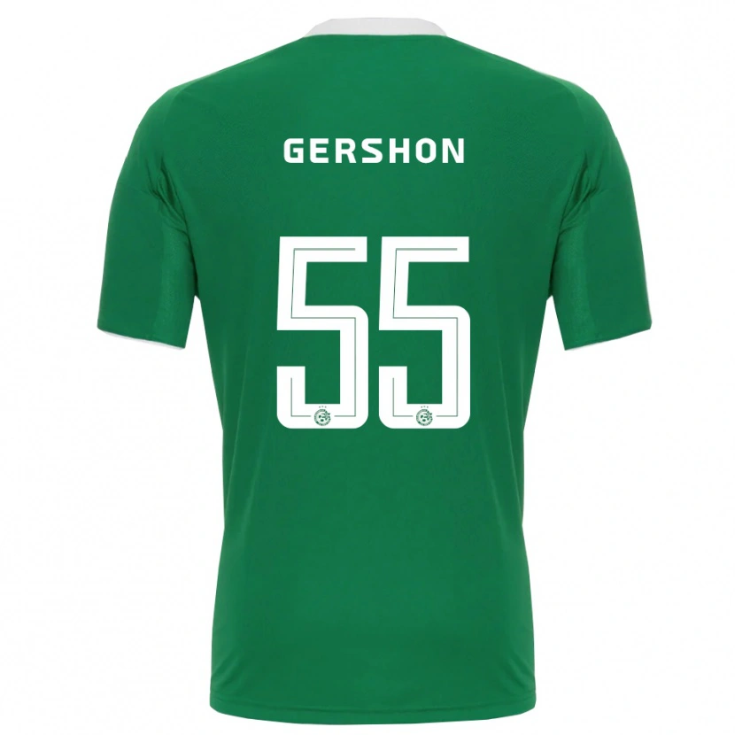Danxen Homem Camisola Rami Gershon #55 Verde Branco Principal 2025/26 Camisa Brasil