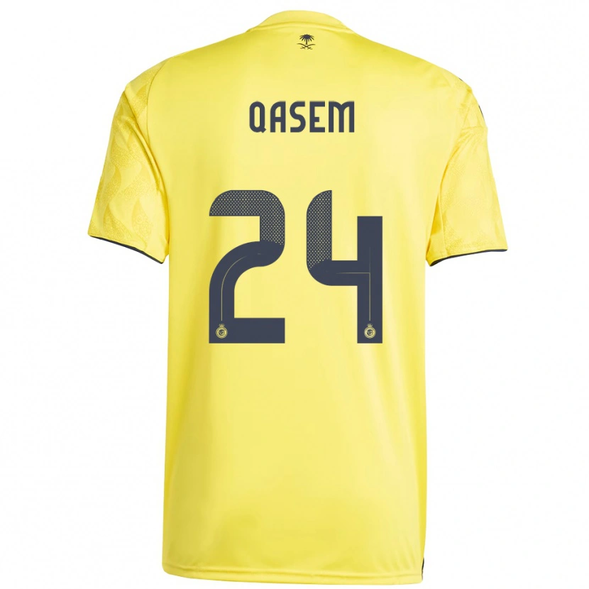 Danxen Homem Camisola Mohammed Qasem #24 Amarelo Preto Principal 2025/26 Camisa Brasil