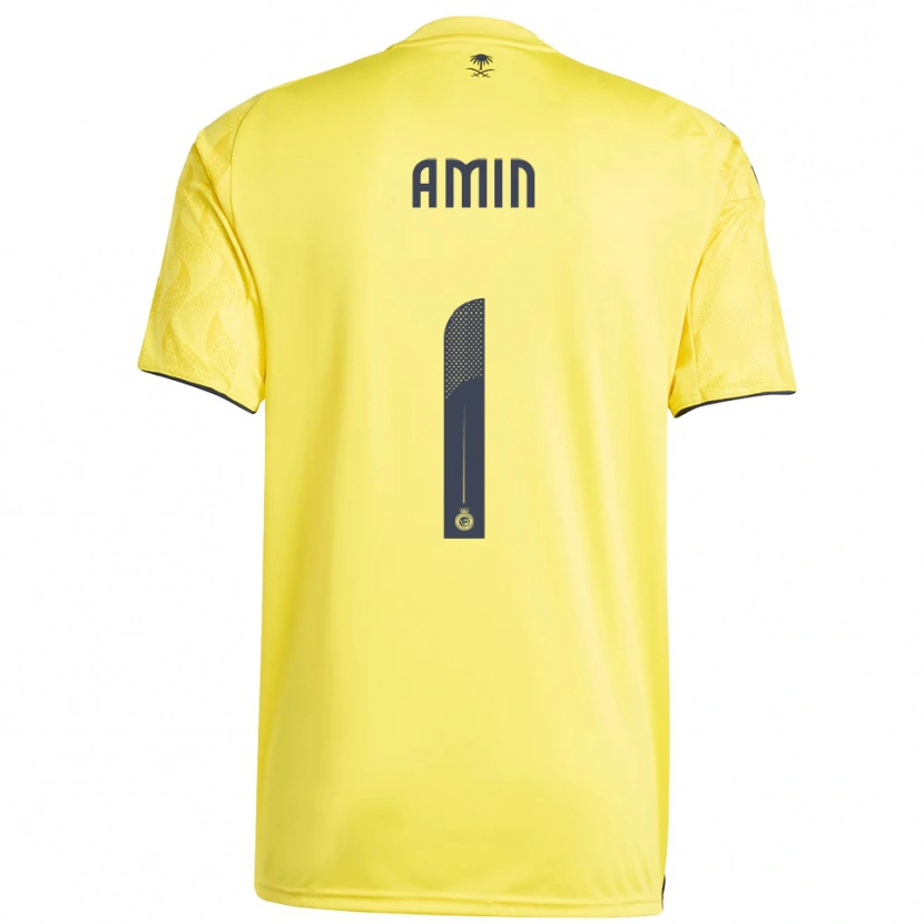 Danxen Homem Camisola Amin Al-Bukhari #1 Amarelo Preto Principal 2025/26 Camisa Brasil