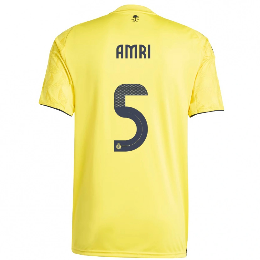 Danxen Homem Camisola Abdulelah Al-Amri #5 Amarelo Preto Principal 2025/26 Camisa Brasil