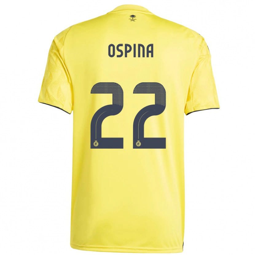 Danxen Homem Camisola David Ospina #22 Amarelo Preto Principal 2025/26 Camisa Brasil