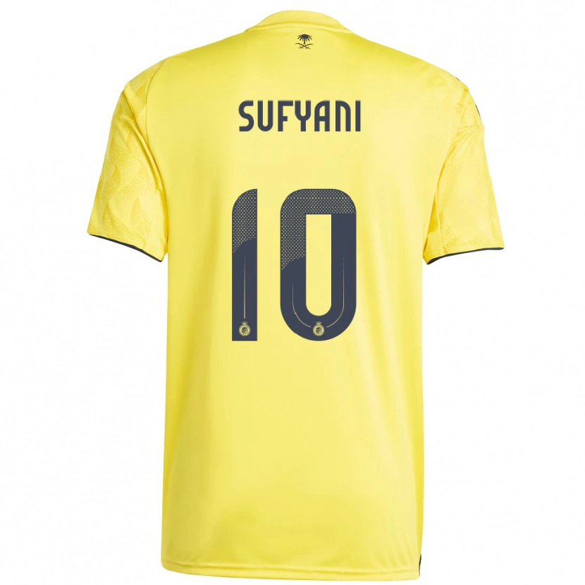 Danxen Homem Camisola Abdulrahman Sufyani #10 Amarelo Preto Principal 2025/26 Camisa Brasil