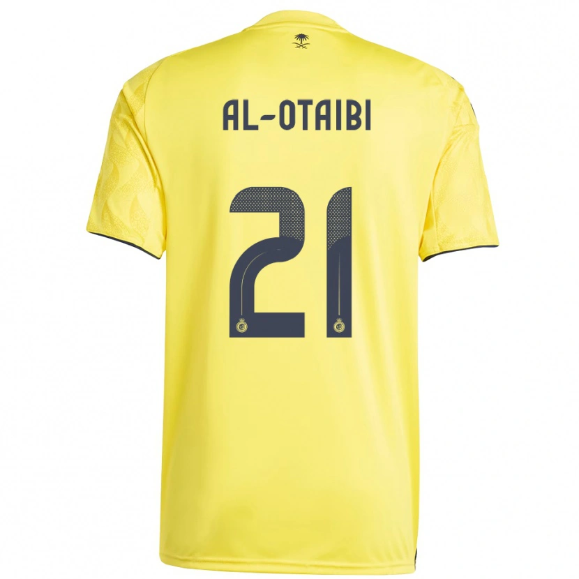 Danxen Homem Camisola Abdulrahman Al-Otaibi #21 Amarelo Preto Principal 2025/26 Camisa Brasil
