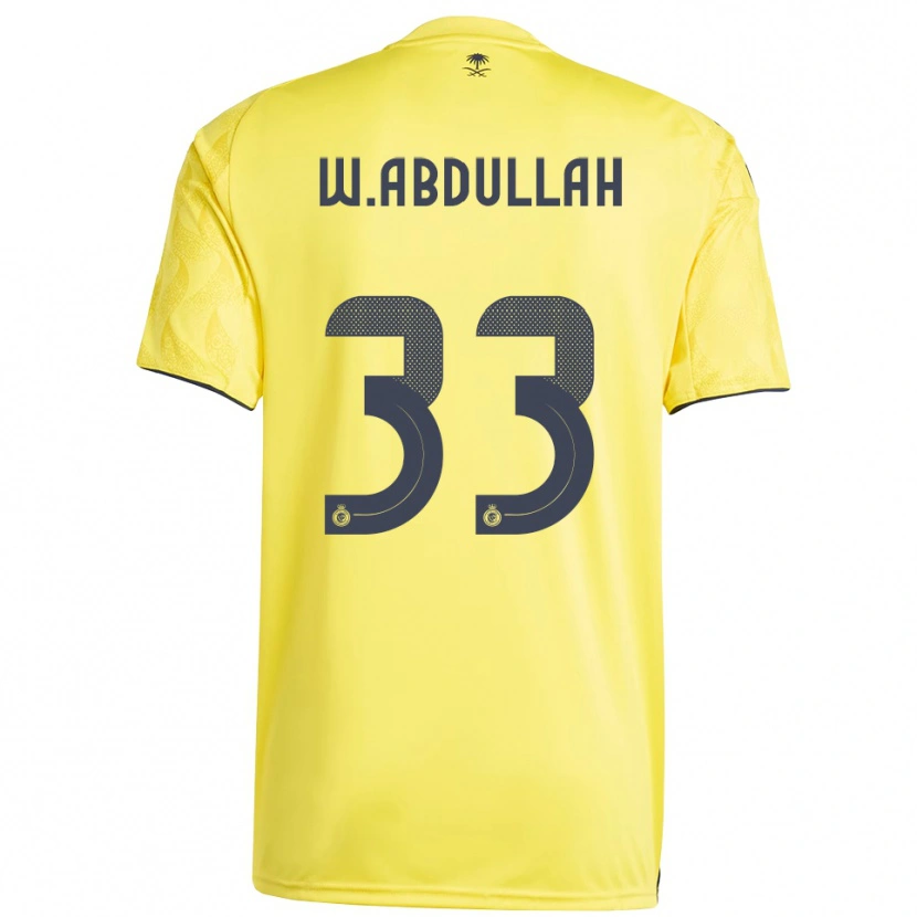 Danxen Homem Camisola Waleed Abdullah #33 Amarelo Preto Principal 2025/26 Camisa Brasil