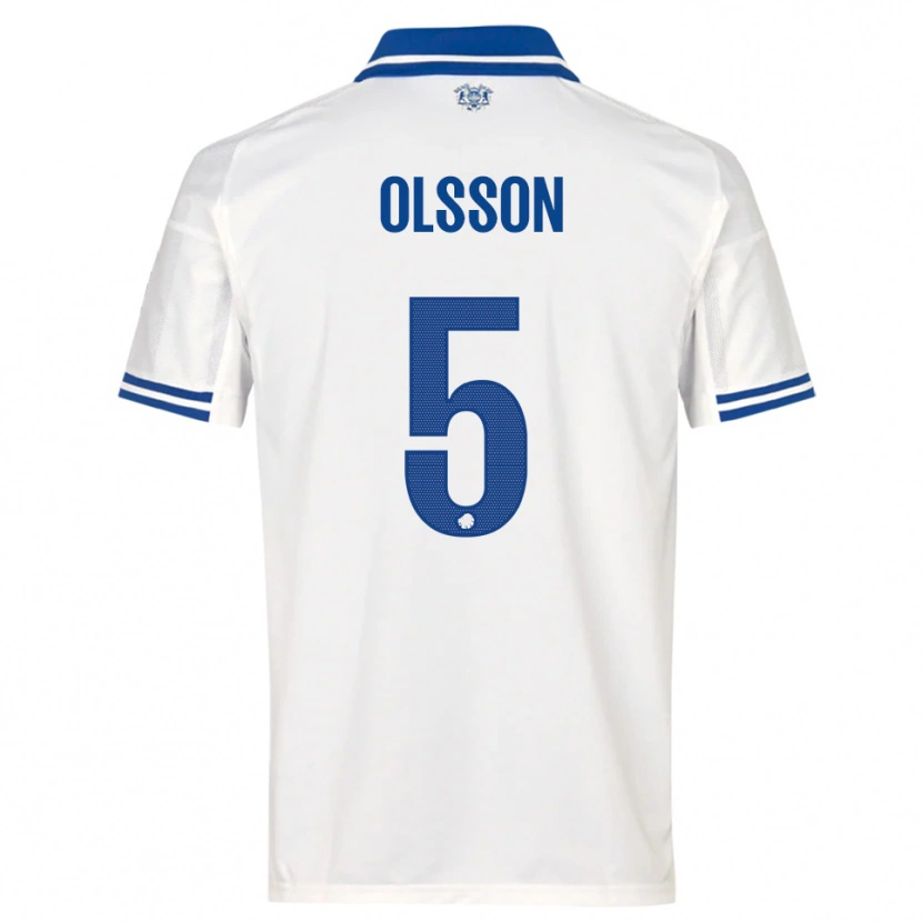 Danxen Homem Camisola Cornelius Olsson #5 Branco Azul Principal 2025/26 Camisa Brasil